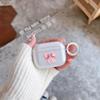 A transparent earphone case with fashionable bow pattern, suitable for AirPods 1/1/Pro/Pro1
