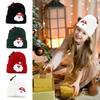 Mens Winter Beanie Christmas Beanie Winter Hat Santa Claus Winter Ski Hat Bow Bells Knitted Beanie Hat Warm For Christmas Party