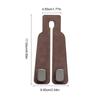 Universal Metal Car Seat Headrest Hook 2 in 1 Soft Leather Car Seat Back Hook for Purse Bag Backpack Double Hook Car Seat Hanger