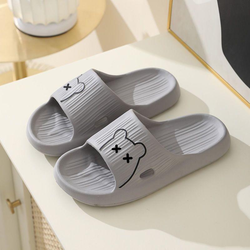 Home Slippers Men's Indoor Home Bathroom Bathing Non-slip Thick Bottom Simple Sandal Slippers