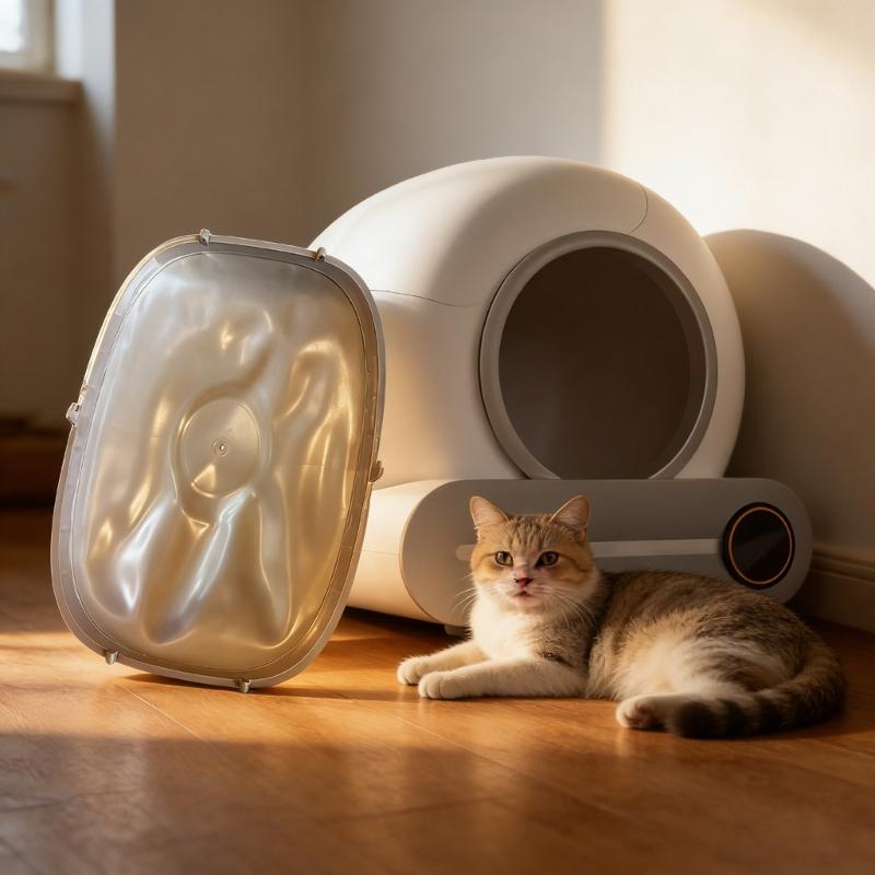 Wymienny wkład do kuwety automatycznej dla kota, Wodoodporna, szczelna mata zastępcza, Odporna na zarysowania