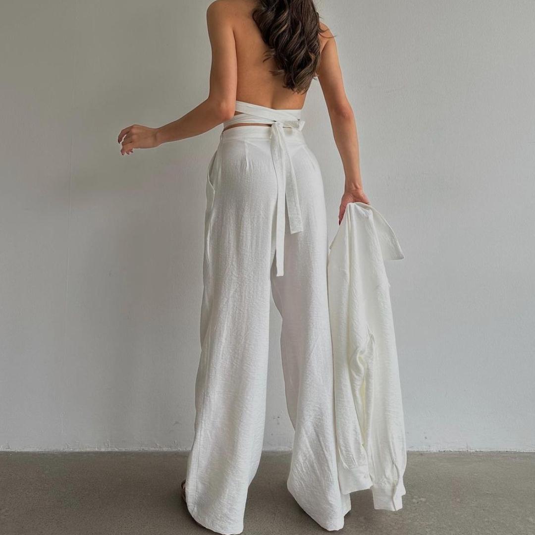 BITCED Топ на шнуровке с лямкой на шее — фото 3