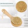 Short Handle Pig Bristle Body Bath Brush