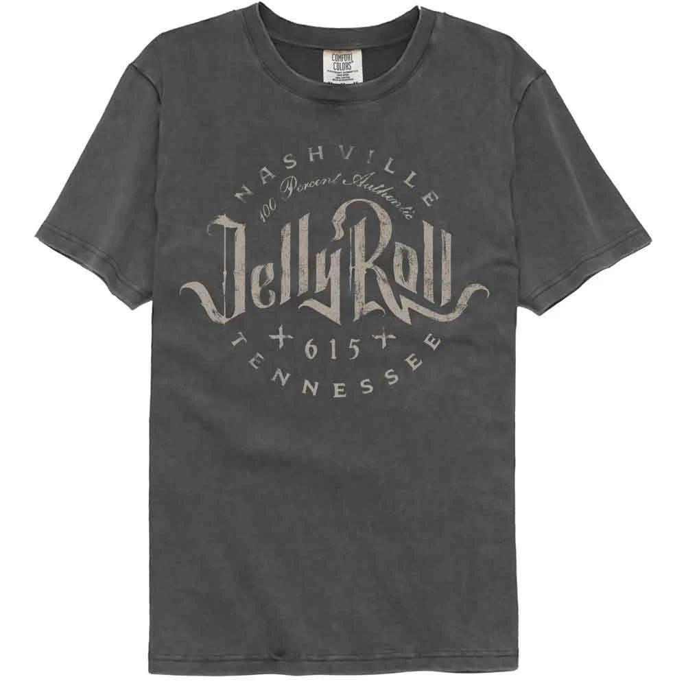 Jelly Roll - Nashville TN - American Classics - Gray Solid Short Sleeve Co 100