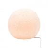 White Porcelain Ball Lamp with Snowflake Design