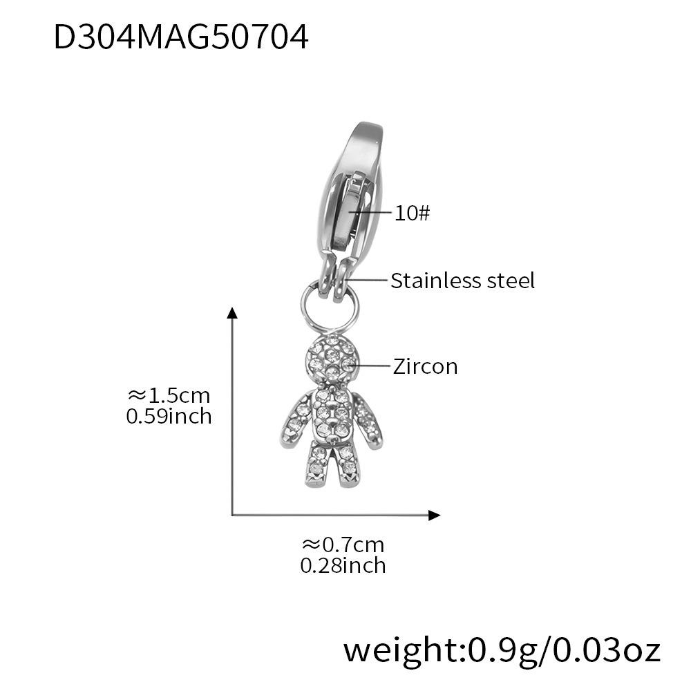 Oumeka Stainless Steel Multi-Pendant Jewelry Set for Women - Versatile Bracelet and Necklace Accessories