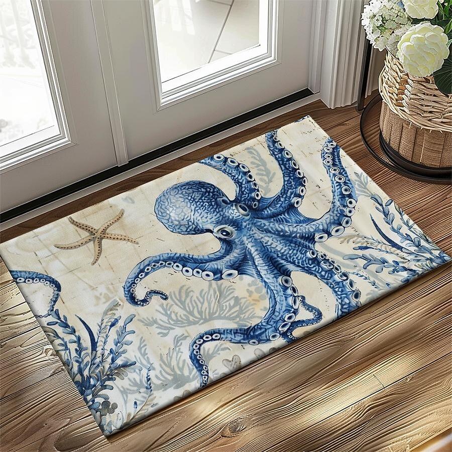 Sea Turtle Doormat Kitchen Mat Floor Mat Non-Slip Area Rug Indoor Outdoor Mat Bedroom Decor Bathroom Mat Entrance Rug