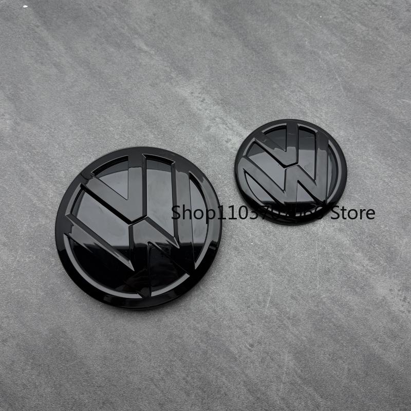 For Volkswagen Pas B3 Front Hood Emblem Trunk Rear Badge Logo For Volkswagen VW Jetta 2011 2012 2013 2014 2015 2016 2017 2018 Black Car Accessories
