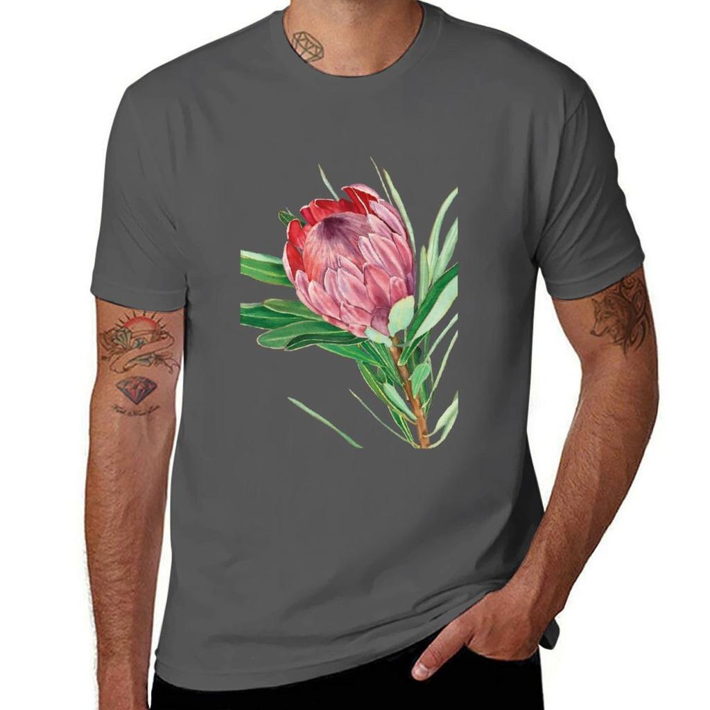 Watercolor protea flower TShirt Summer Holiday TShirt