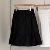 Plus-Size Retro A-line Elastic Waist Summer Skirt for Women