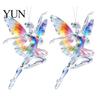 Cute Hanging Accessories 2Pcs Glitter Ballet Girl Keychain, 2D Acrylic Pendant for Bag Backpack, Sparkling Fence Branch Decorations Dancer Car