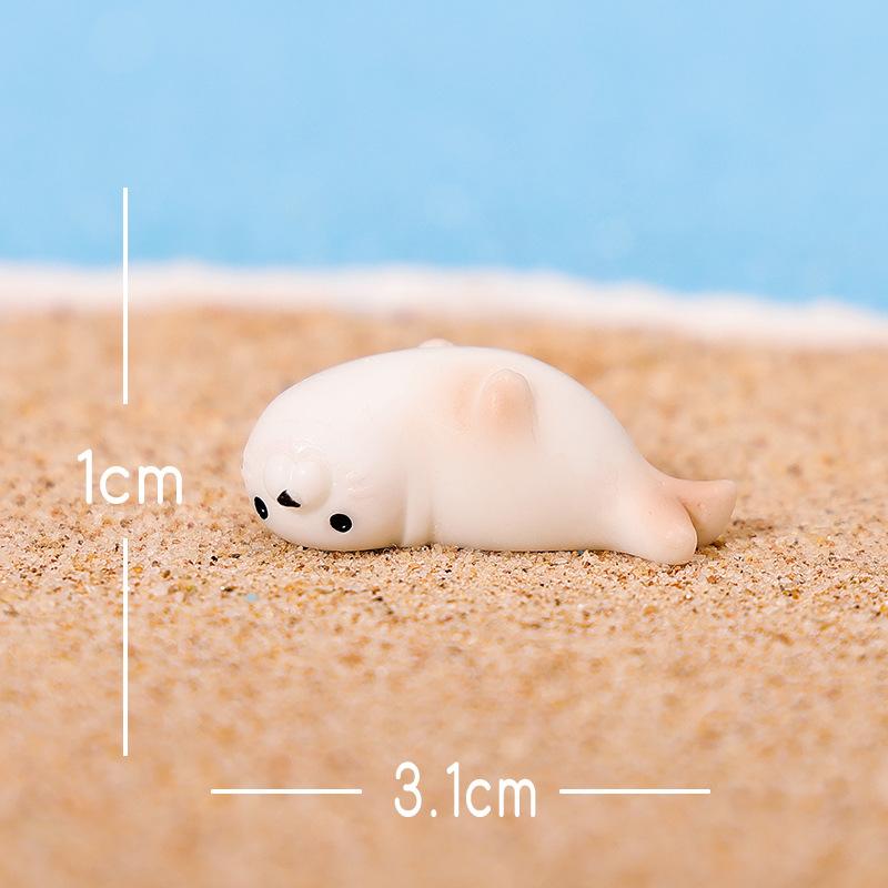 Micro-landscape Ornaments, Realistic Sea Lions, Sea Dogs, Seals and Other Small Animal Creative Car Resin Craft Decorative Accessories