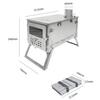 WT-star Stainless Steel Foldable Wood Stove for Outdoor Camping and Hiking