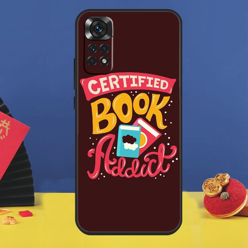 Read books Library Bookshelf Quotes Phone Case For Xiaomi Redmi Note 14 Pro 13 12 11 9 10 15 Pro Plus 10C 12C 14C 13C 15C Cover
