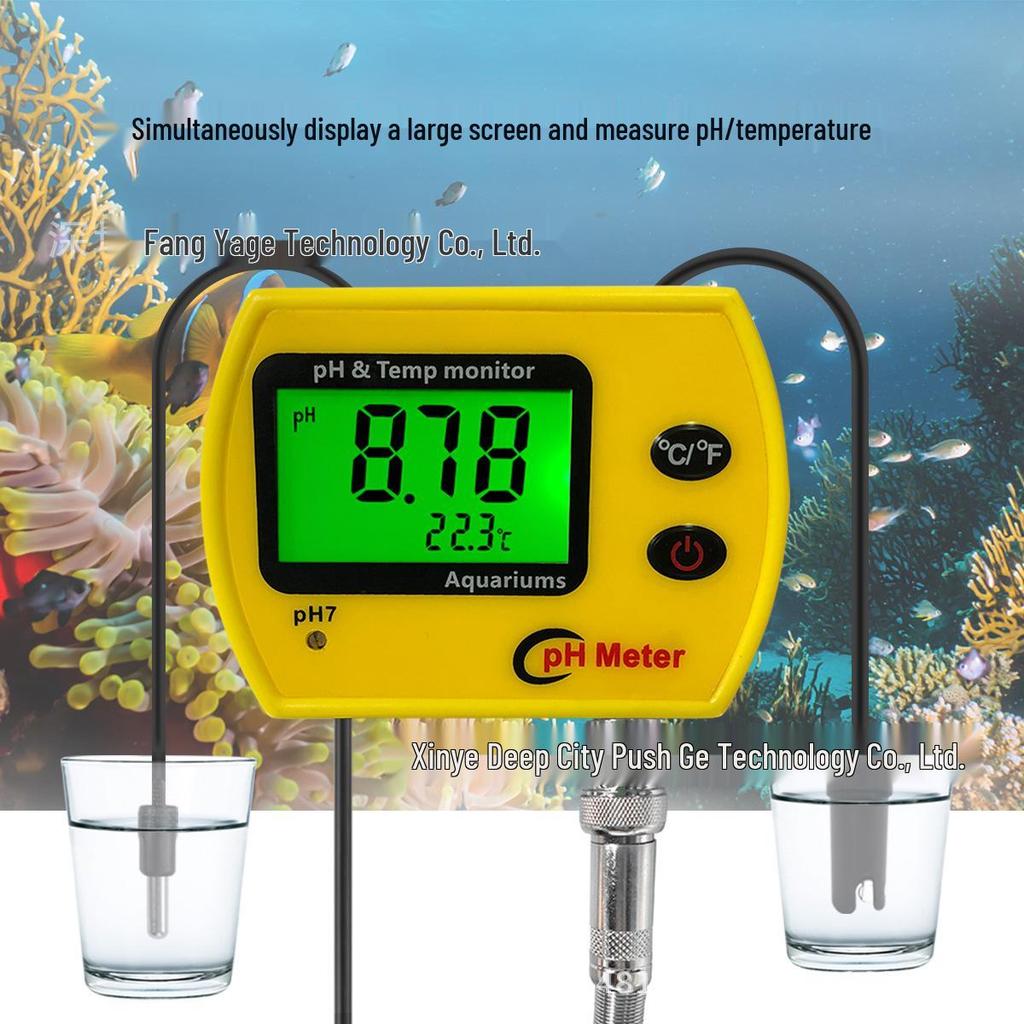 PH-991 Water Quality Tester: 2-in-1 pH and Temperature Analyzer for Aquariums, Pools, and Aquaculture
