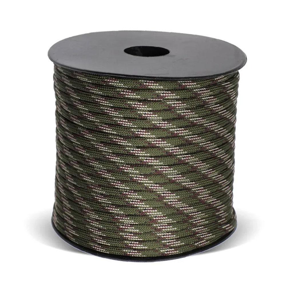 50m Wellenmontage 9-adriges 4mm Paracord: Outdoor Camping Survival Seil, Winddichtes Abspannseil für Zelt & Tarp
