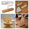 Compact Wooden Coffee Filter Holder, Stand for Coffee Equipment, Paper, Organization, and Storage, Space-saving (light Color)