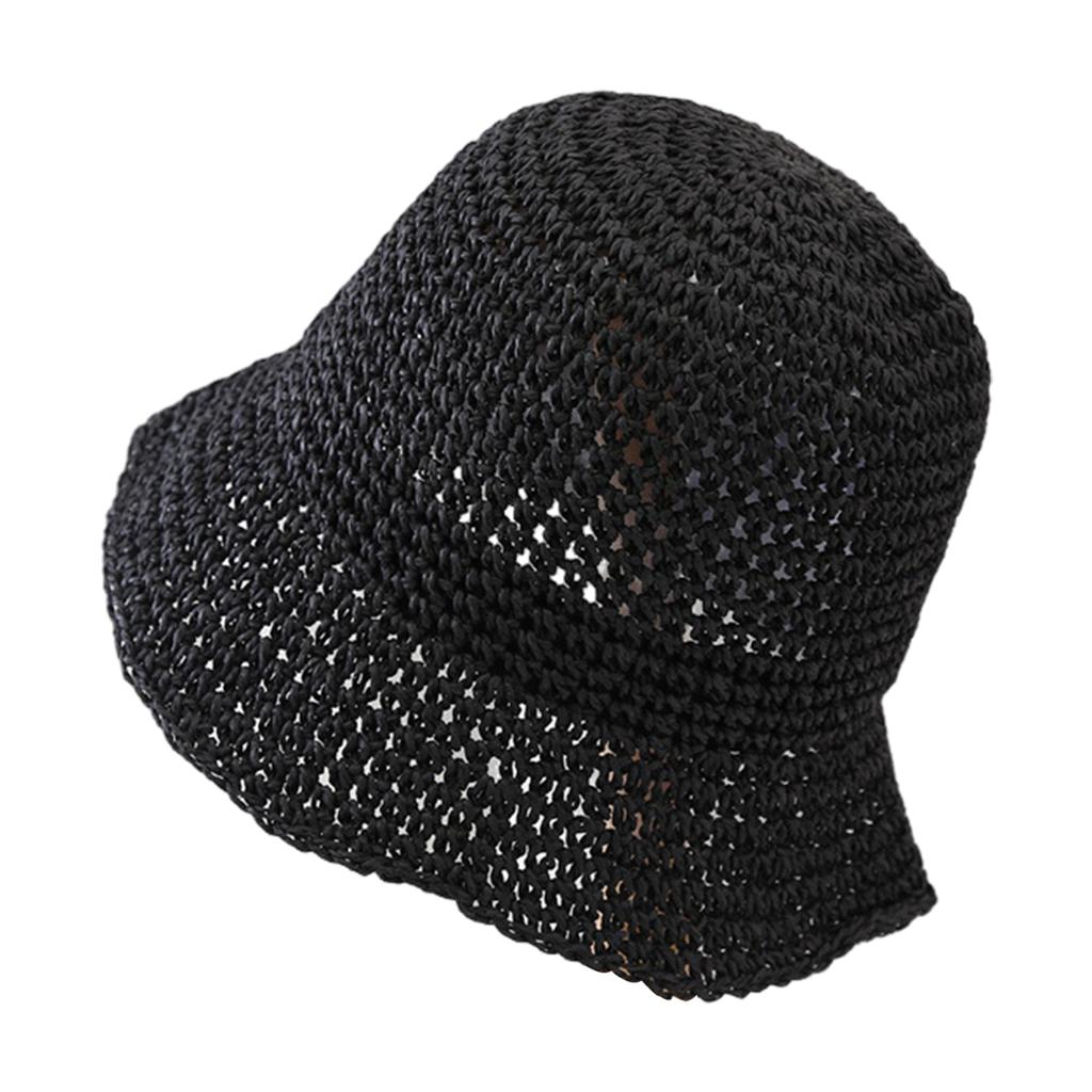 Damski Kapelusz Przeciwsłoneczny Damski Słomkowy Kapelusz z Szerokim Rondem Osłona Przeciwsłoneczna z Ochroną UV Kapelusz Bucket Hat Odpowiedni do Aktywności na Świeżym Powietrzu Podróży Kapelusze Plażowe Prezent