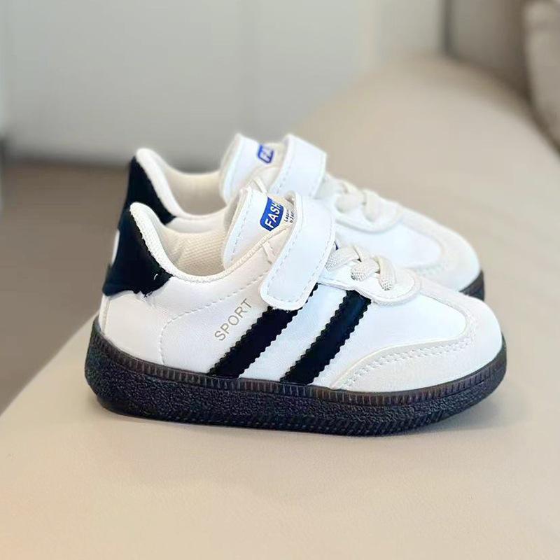 Kids' Canvas Sports Shoes: Spring & Fall, Boys' German Trainers, Girls' Versatile Sneakers, Velcro Baby Shoes