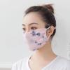 Máscara de Chiffon Respirável com Proteção UV Estilo Coreano - Lavável e Ajustável