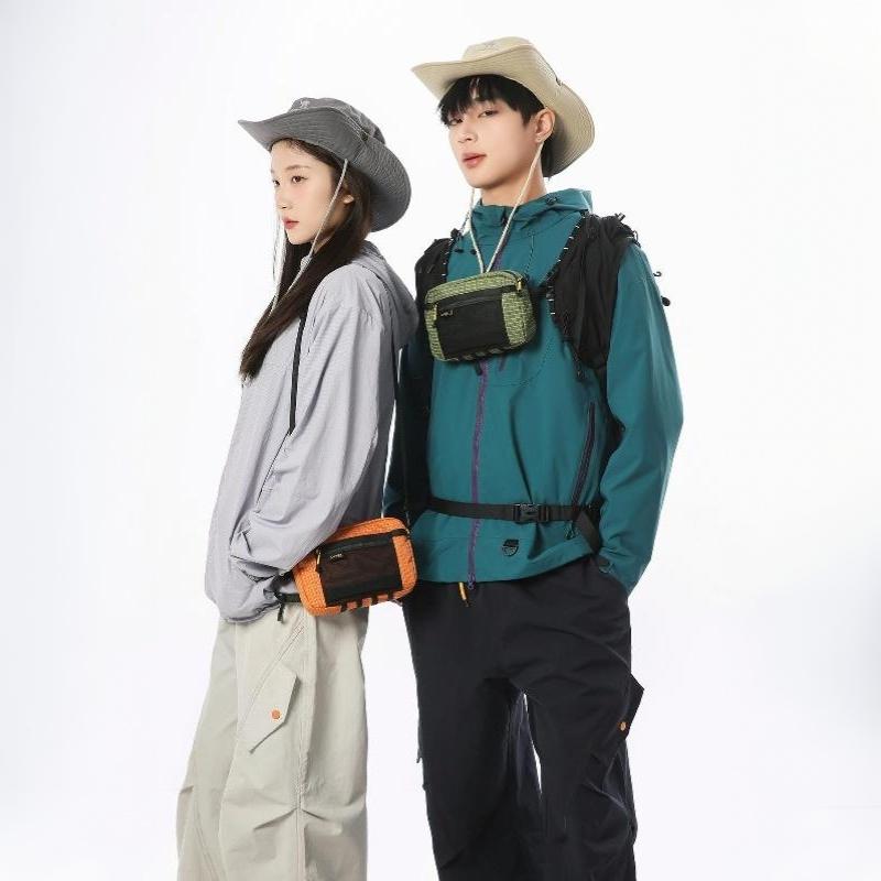 Ultralight Waterproof Fiber Waist Pack Multi-Pocket Outdoor Waist Bag For Running Cycling Camping Sling Bag Chest Bag