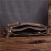 Sac banane, Cuir Véritable, Bandoulière Décontractée Homme, Cuir de Vachette Superposé, Caisse Enregistreuse Multifonctionnelle, Sac pour Téléphone Portable, Sac Rétro Décontracté