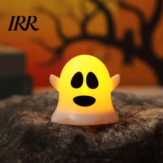 Decorative Ghost for Shelf 6 Pcs Light, LED Color Changing Warm Flameless Battery-Operated Colorful Mood Light Mini Spirit Night Lamps, Spooky