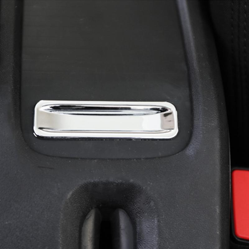 ABS Chrome Car Armrest Storage Box Decorative Panel Trim Sequin Sticker For Peugeot 2008 2014 - 2017