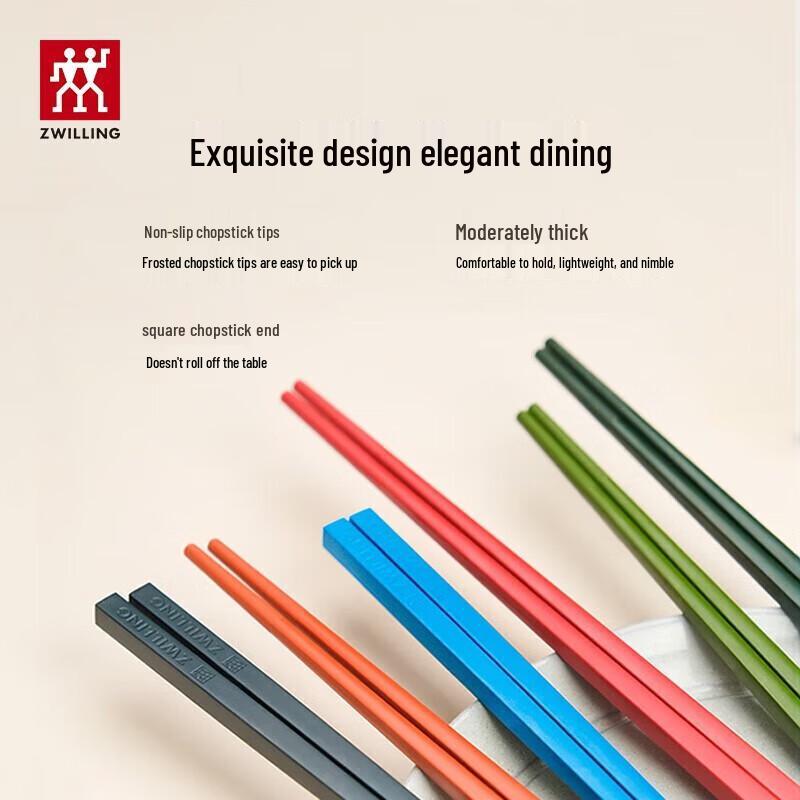 Zwilling Colorful Antibacterial Chopsticks Set - 6 Pairs