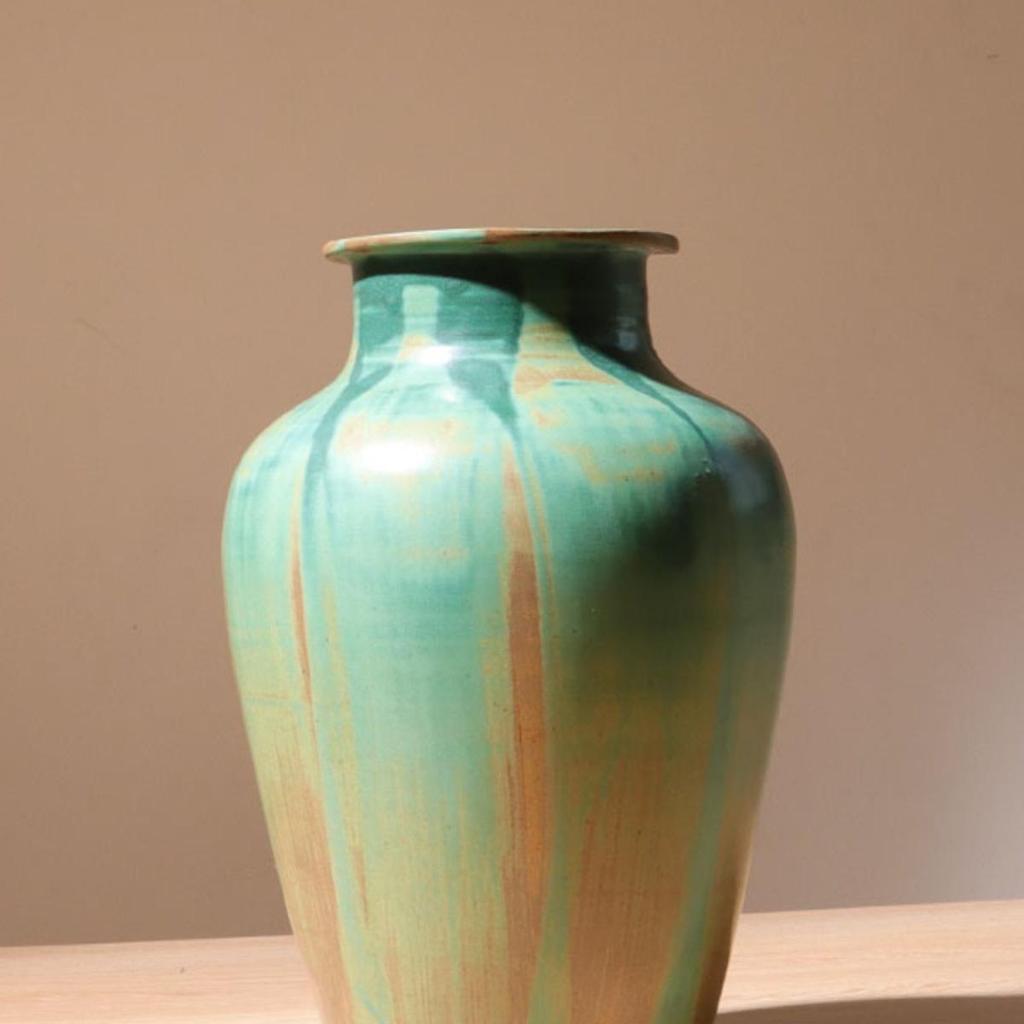 Nowoczesny Minimalistyczny Ceramiczny Wazon na Kwiaty - Styl Malarski Olejny Ornament Dekoracji Domu