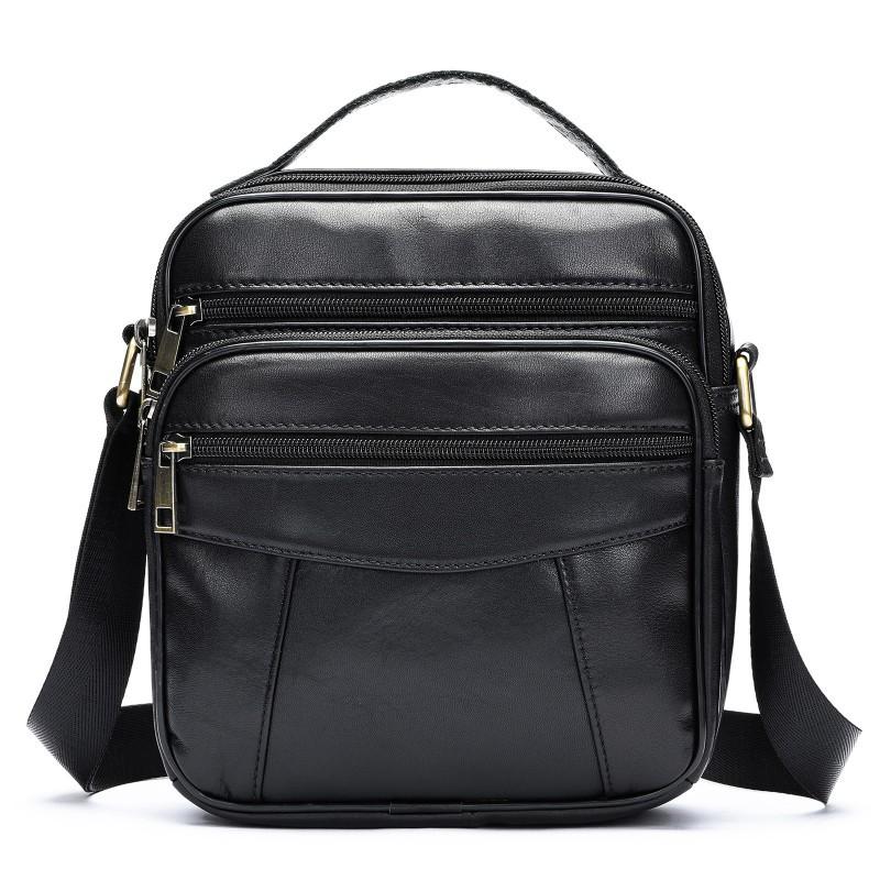

Fashionable Luxurious Men s Leather Single Shoulder Small Toe Bag With Layered Cowhide Men European American Retro Crossbody