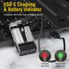 V20 Keychain EDC LED Flashlight Head Swivels Type-C Rechargeable Magnet Torch Buzzer Work Light with Clip Magnet Lantern