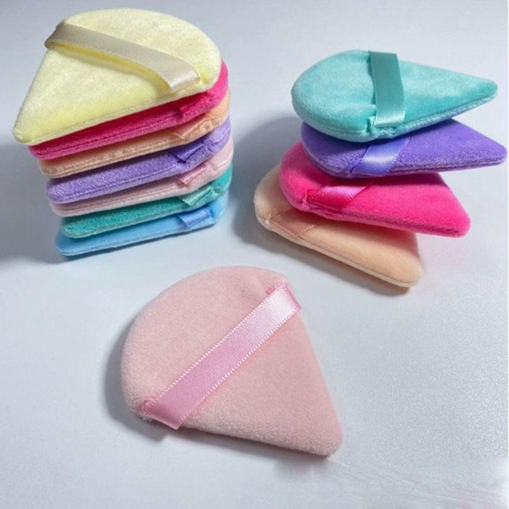 

5pcs Wet Dry Used Air Cushion Powder Puff Velvet Mixed Sponge Cosmetic Puff червоний