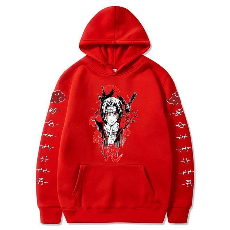 

Толстовка з довгим рукавом Naruto Uchiha Itachi Hoodie XS червоний