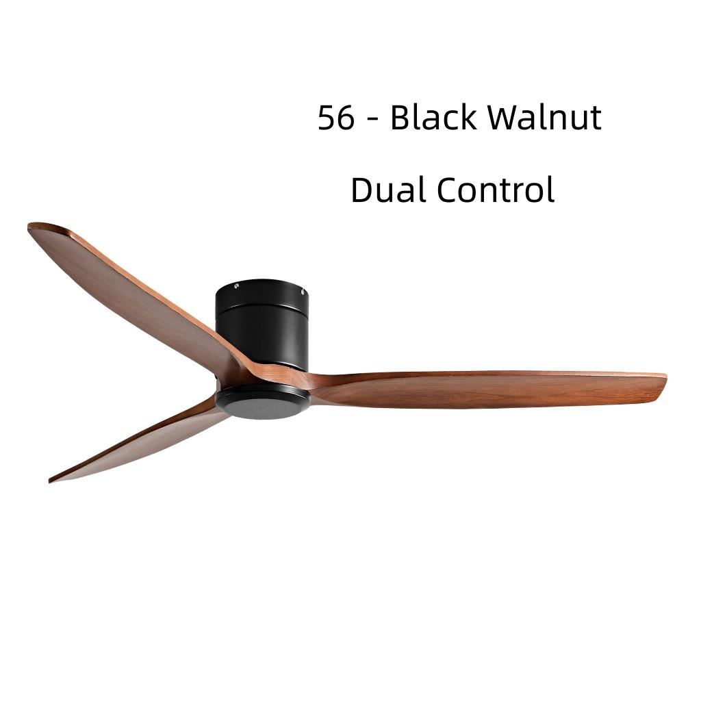 42-60" Modern Whisper-Quiet Villa Hotel Decoration Fan Commercial Ceiling Fan Style Solid Wood Blades Electric Fan