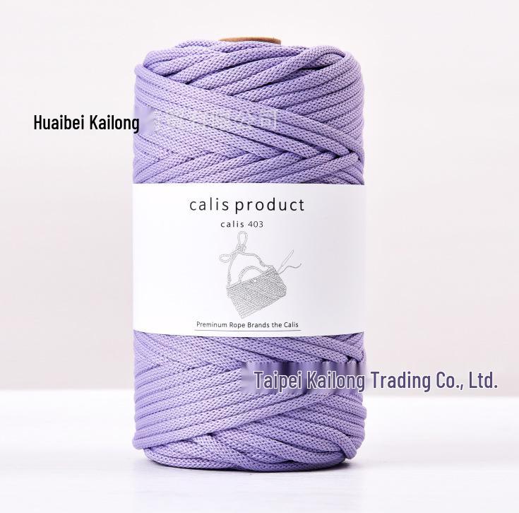 4mm Cotton-Polyester Crochet Cord for DIY Hand-Knitted Bags and Weaving