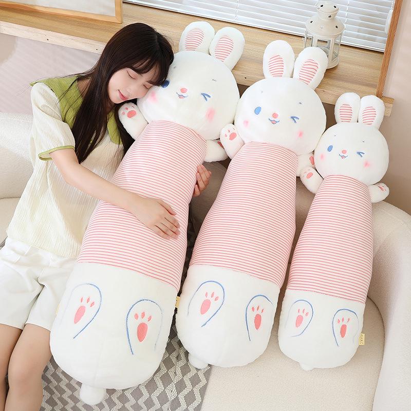 Cute Soft Rabbit Hug Pillow – Long Plush Cushion & Doll for Girls