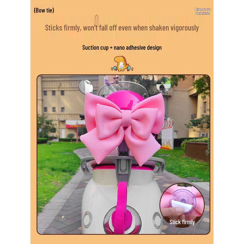 Aima Electric Bike Bow Decoration Rear Seat Ornament Sticker
