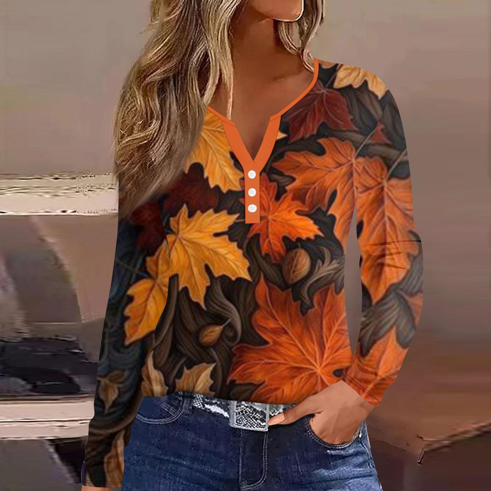 

Женская модная повседневная футболка с v-образным вырезом и длинным рукавом с декоративными пуговицами, топ XXXL