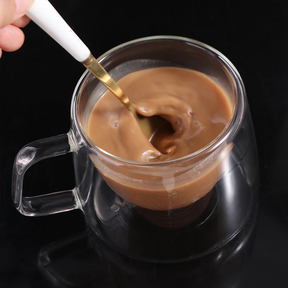 200ml Coffee Mug Transparent Espresso Cup Wine Mug Double Wall Glass Cocktail Vodka