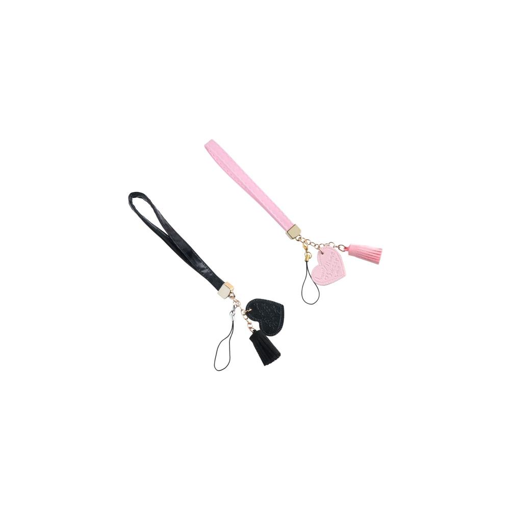 Accessories PU Leather Rope Mobile Phone Lanyard Mobile Phone Strap Cell Phone Lanyard Keychain