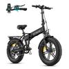 Bicicleta Elétrica Dobrável ENGWE EP-2 BOOST Sensor de Torque Motor de 250W 25 KM/H Torque de 55 Nm Bicicleta Elétrica Pneu Gordo 20x4 E-bike