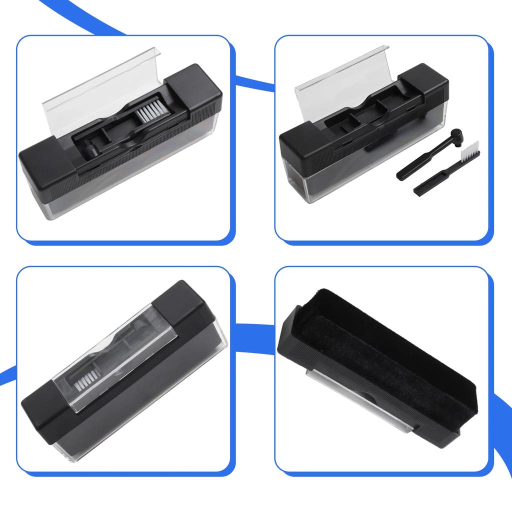 3 in 1 Vinyl Record Cleaning Kit with Velvet Brush and Carbon Fiber Stylus Cleaner Enhance Your Audio Experience