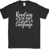Reading Is My Love Language T-Shirt Funny Book Reader Humor Gift Tee