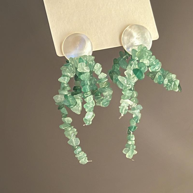 Love mesh flower earrings personalized Internet celebrity same stud earrings small fresh sweet new earrings women