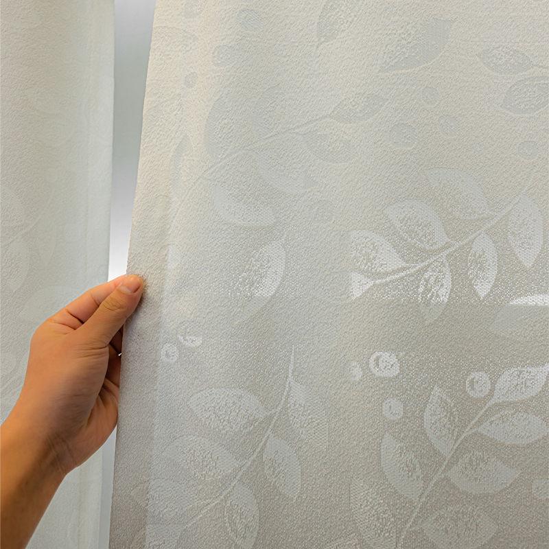 Nya Broderi Skira Gardiner för Vardagsrum Balkongfönster Blommigt Spets Voile Draperier Fräsch Stil