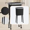 Trash Bin with Wheels Garbage Can 15L 360° Rotation Practical Waste for Office