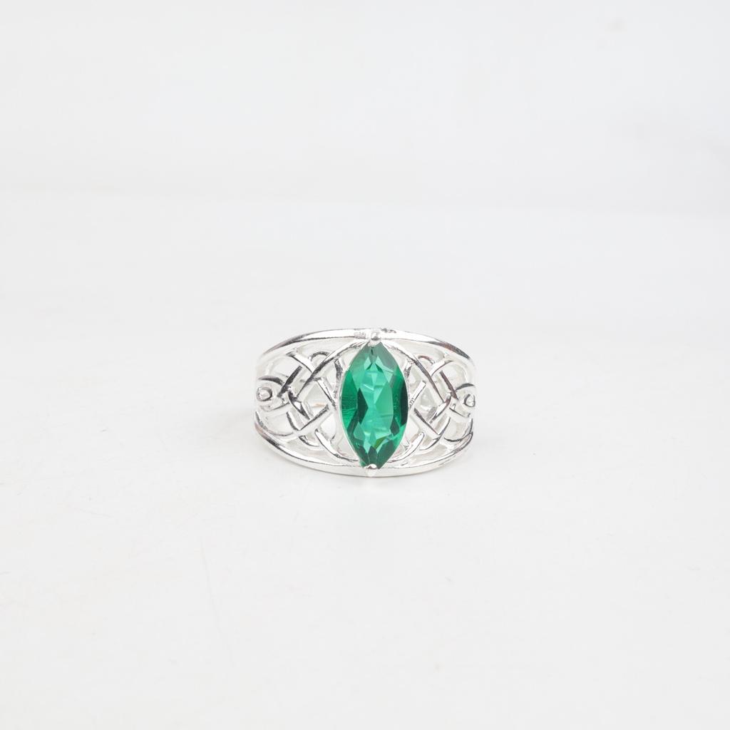 Chrome Diopside Gemstone 925 Sterling Silver Jewelry Ring For Bridesmaid Gift CZR-3-7