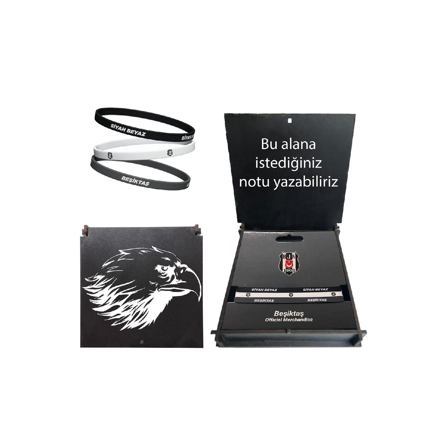

Beikta Licensed Black Eagle Wooden Box 3 Lu Bracelet White-gri-black Standart чорний