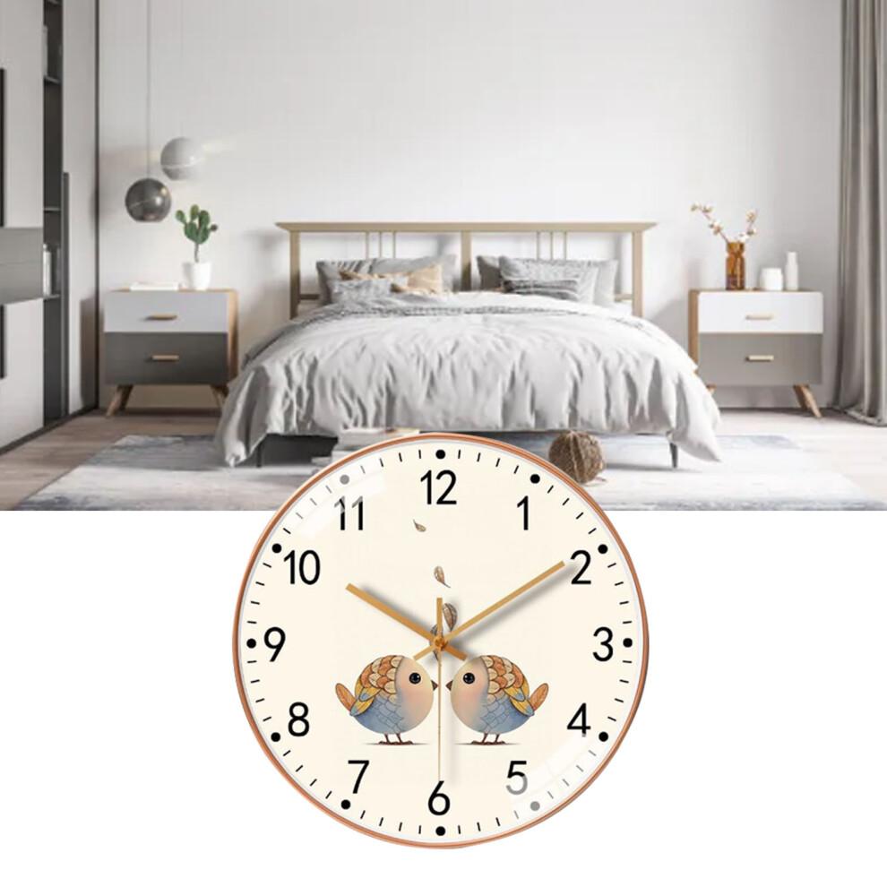 Semplice Orologio da Parete da 8 Pollici Decorazione in Quarzo per la Casa, Ticchettio Silenzioso, Soggiorno Camera da Letto